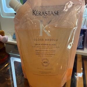 Brand New Kerastase Gloss Absolu Shampoo Value Size Refill Bag 16.9 fl oz